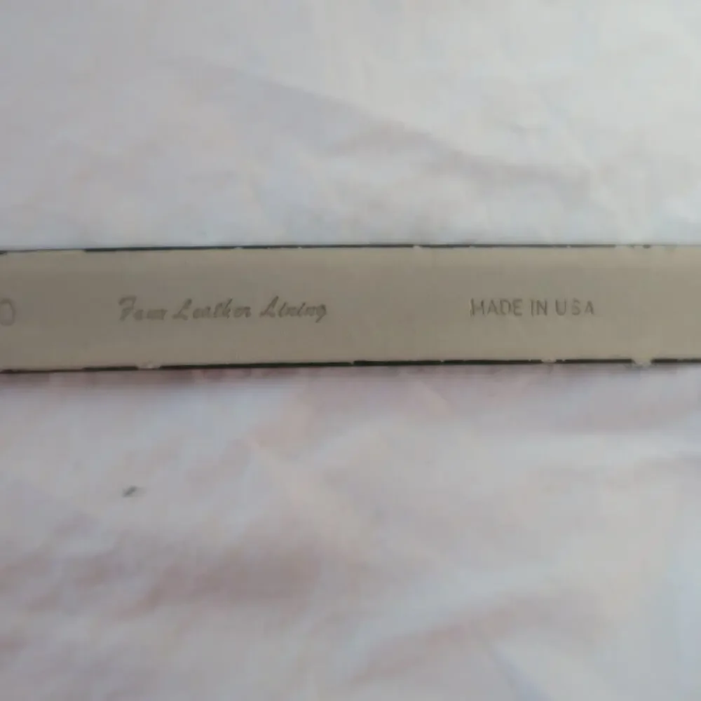 INC International Concepts Black Leather Waist Belt